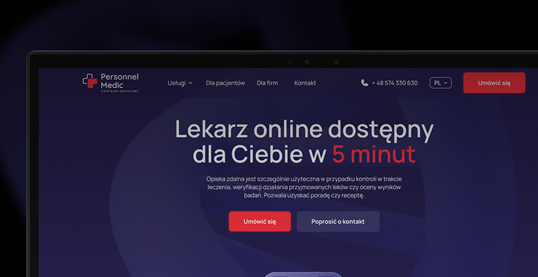 Redesign medical website