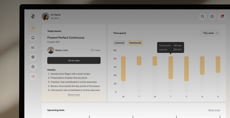 SaaS Dashboard for Online Learning Platform